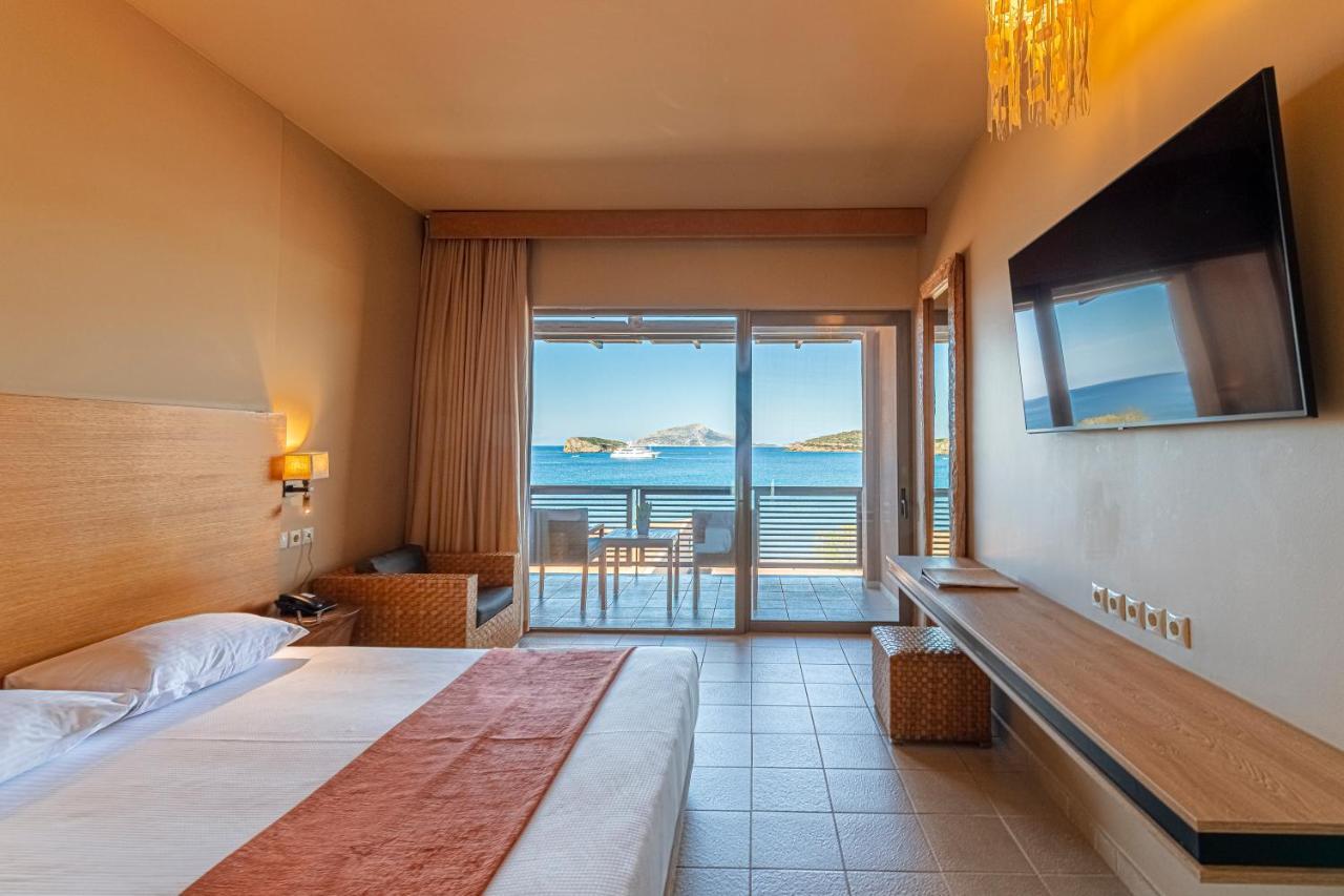 Aegeon Beach Hotel Szúnio Kültér fotó