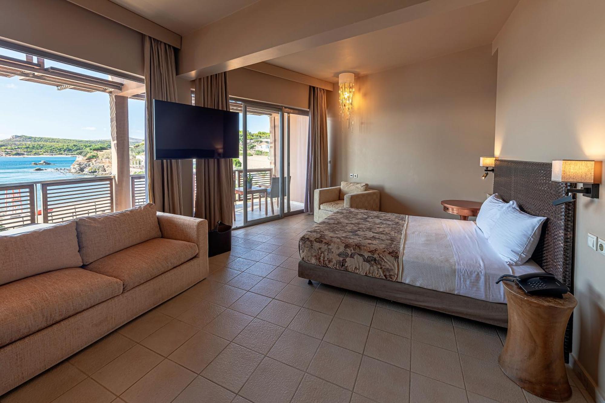 Aegeon Beach Hotel Szúnio Szoba fotó