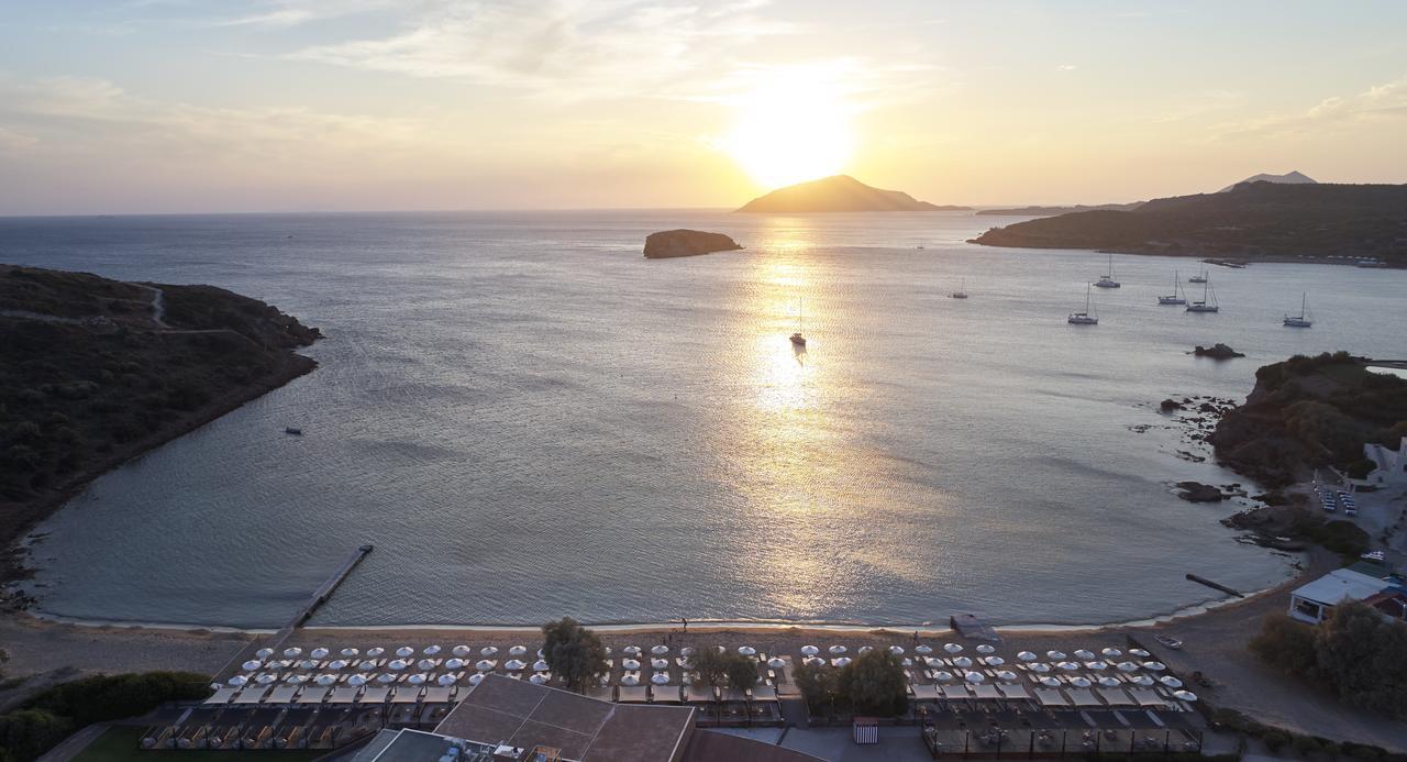 Aegeon Beach Hotel Szúnio Kültér fotó